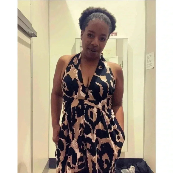 NWT Women's Halter Leopard Neutral
Jumpsuit - DVF for Target XXL - Picture 7 of 7